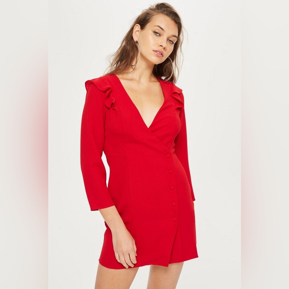 Topshop Red Blazer Dress (S)